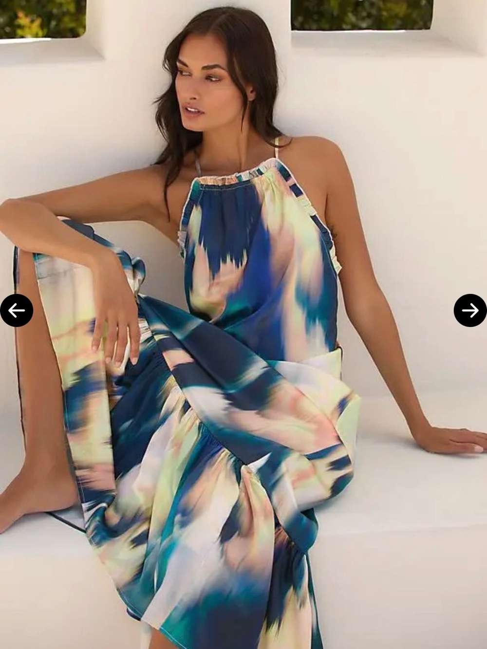Anthropologie Midi Backless dress